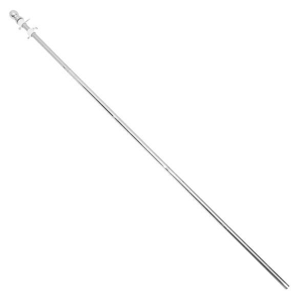 1 Set Outdoor Flag Pole Flag Holder Pole Stainless Steel Flag Stand Durable Rotation Flag Pole Holder