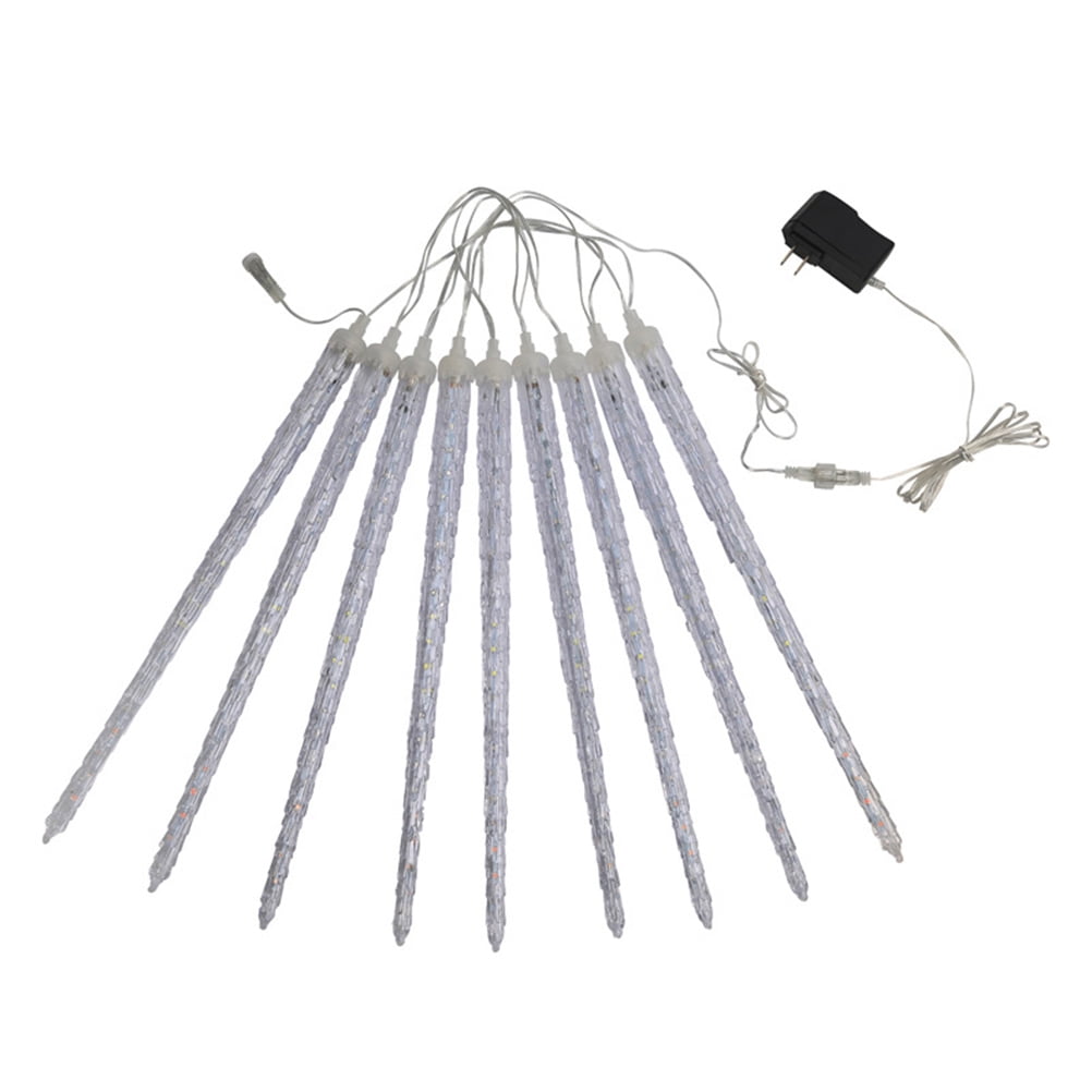 1 Set Outdoor Icicle Christmas Lights Meteor Rain Tube LED Lights (US