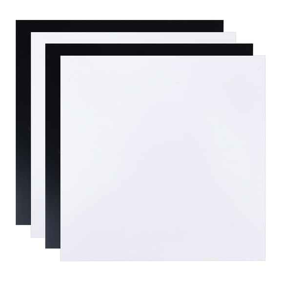 1 Set PVC Foam Boards Poster Board for Crafts Modelling Art Display School Projects Square Mixed Color 20.4x20.4x0.5cm 2 colors 2pcs/color 4pcs