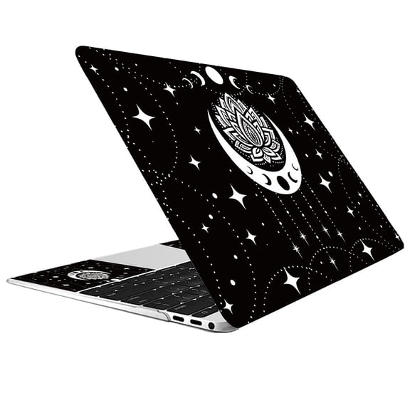 1 Set PVC Sticker for Laptop Moon 86.4~270x116.8~380mm 3pcs/set