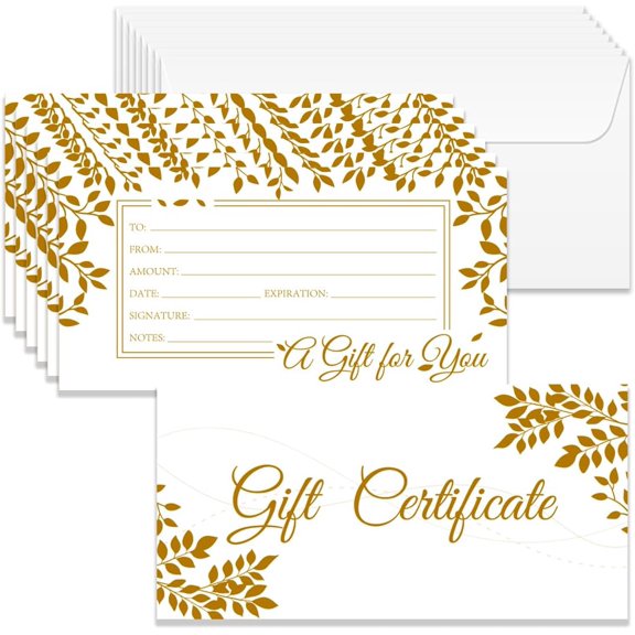 1 Set Paper Gift Card Invitation Cards for Birthday Wedding Party Rectangle Leaf 170x85mm 40pcs/set Handmade