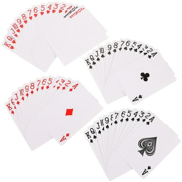 1 Set Paper Heat Transfer Poker Cards Party Game Entertaining Poker Blank DIY Gaming Cards