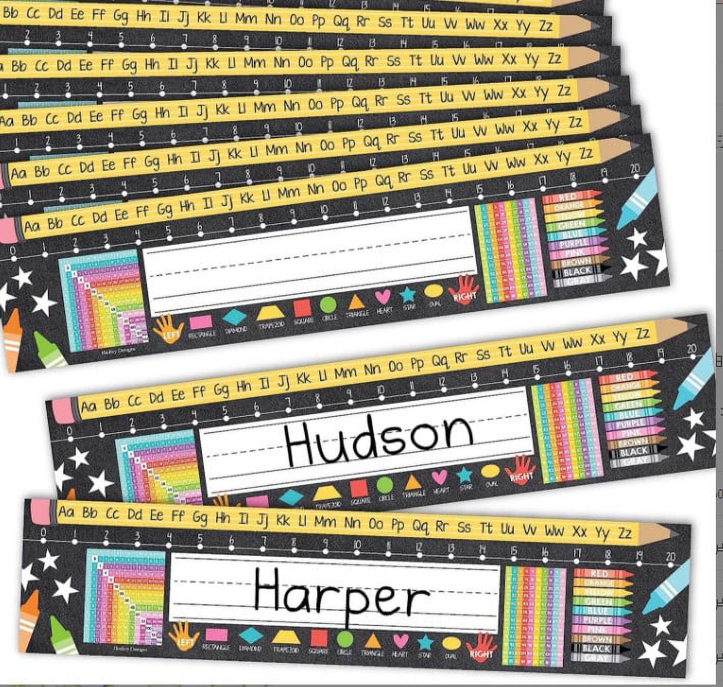 1 Set Paper Name Tags Desk Nameplates Study Room Classroom Desk