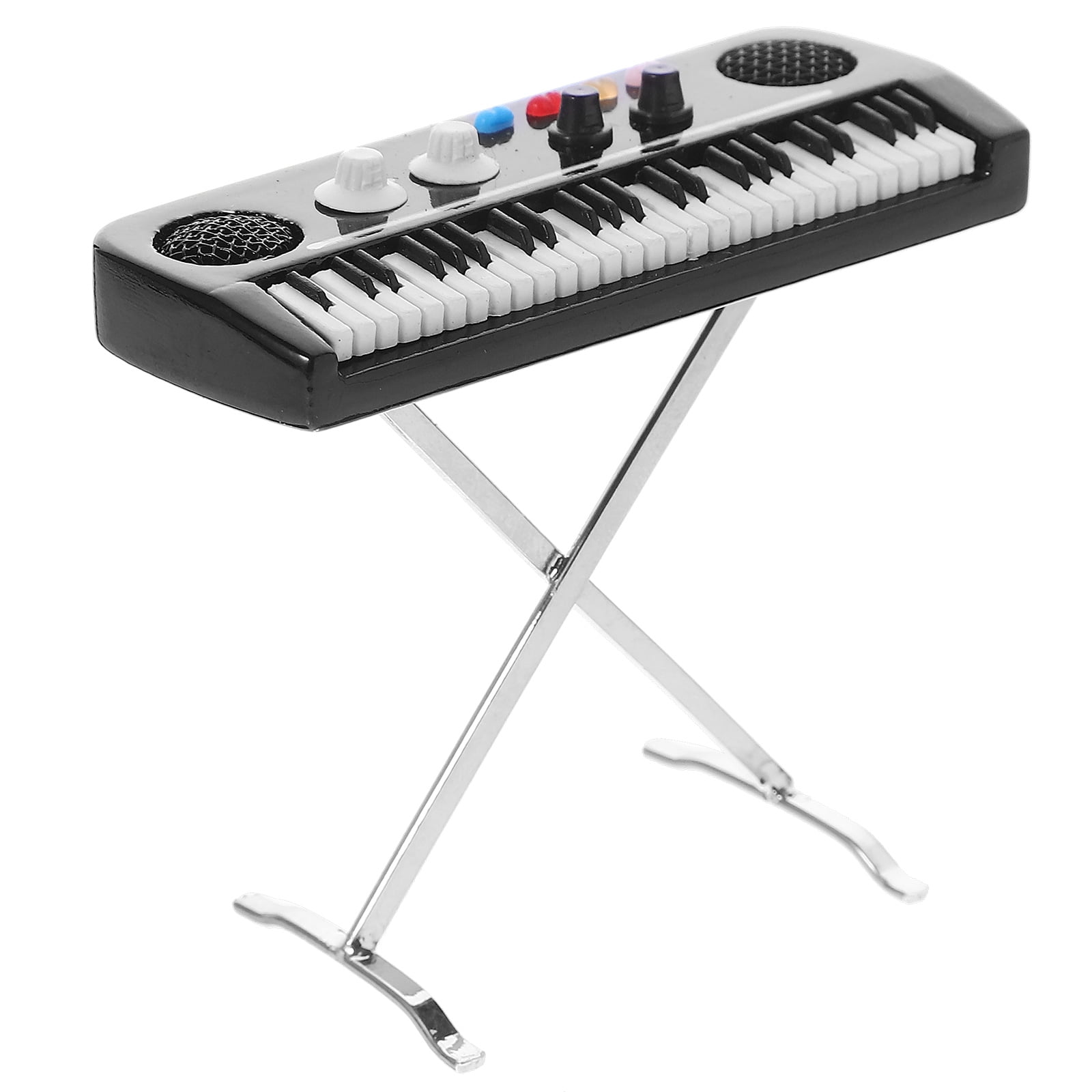 1 Set Paper Synthesizer Model Mini Electronic Keyboard Ornament Desktop
