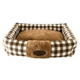 thumbnail image 1 of 1 Set Pet Bed Plaid Design Comfortable Warm Cat Dog Winter Sleeping Bed Dog Supplies, 1 of 7