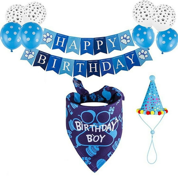 1 Set Pet Scarf Set Eye-Catching Breathable Tear Resistant Birthday Party Cat Dog Bandana Supplies Pet Accessories