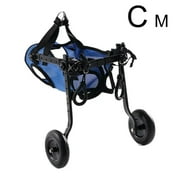 1 Set Pet Wheelchair Cart Adjustable Pet Cat Dog Rehabilitation Walking Wheels Aids Mobility Assistance Light Pet Walk Tools