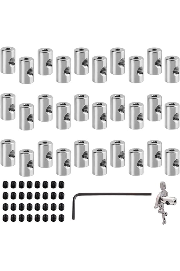 1 Set Pin Keepers Locking Clasp Lapel Pin Backs Replacement with Wrench Platinum 9x5.5mm