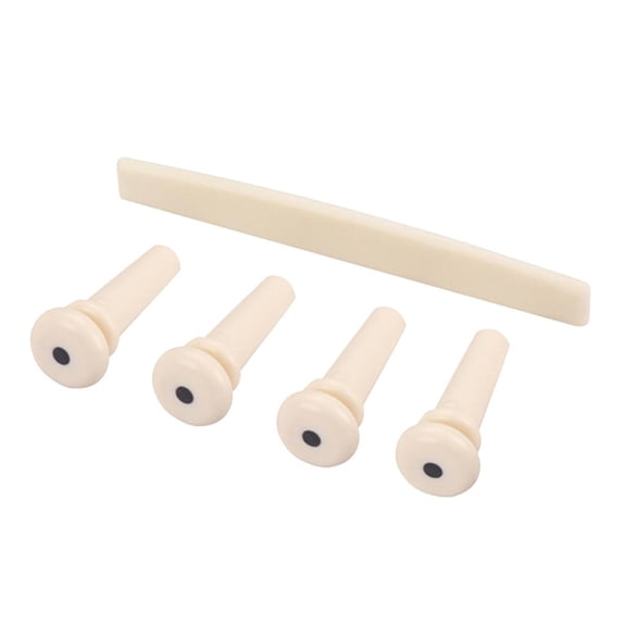 1 Set Pins+Saddle for Acoustic Bass Guitar Musical Instrument Accessory