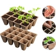 thumbnail image 1 of 1 Set Planter Nursery Pots, Organic Biodegradable Seedling Trays Gardening Germination Tray Mini Plant Grow Kit Pots Tray Starting Trays, 1 of 7