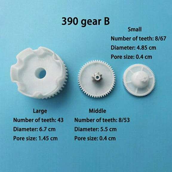 1 Set Plastic Gears for Kids Electric Rc Car 390 Gearbox Ride Toy Car Children's Electric Car Gear Replacement Accessories Parts