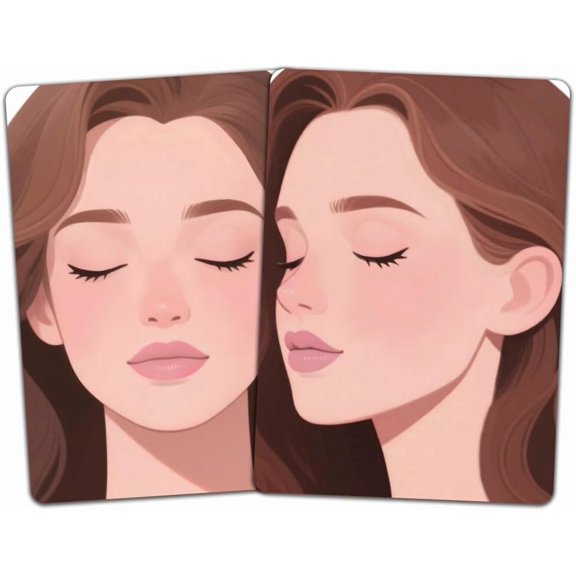 1 Set Plastic Makeup Painting Practice Board Reusable Face Painting Exercise Template Rectangle Human Pattern Mixed Color 29.7x21cm 2pcs/set creative