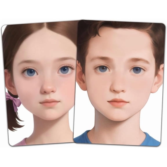 1 Set Plastic Makeup Painting Practice Board Reusable Face Painting Exercise Template Rectangle Human Pattern Mixed Color Handmade