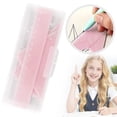 thumbnail image 1 of 1 Set Plastic Math Set, Protractor Triangle Rulers 6 Inch, Geometry Protractor, Straight Geometry Math Transparent Ruler Measuring Tool for Office Home Supplies(Pink), 1 of 7