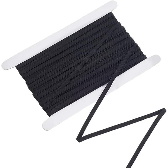 1 Set Polypropylene Elastic Wide Band with Cardboard Display Card Black ...