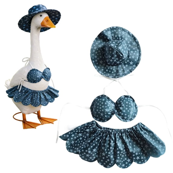 1 Set Porch Goose Outfit Porch Goose Clothes For Porch,Plastic (A)