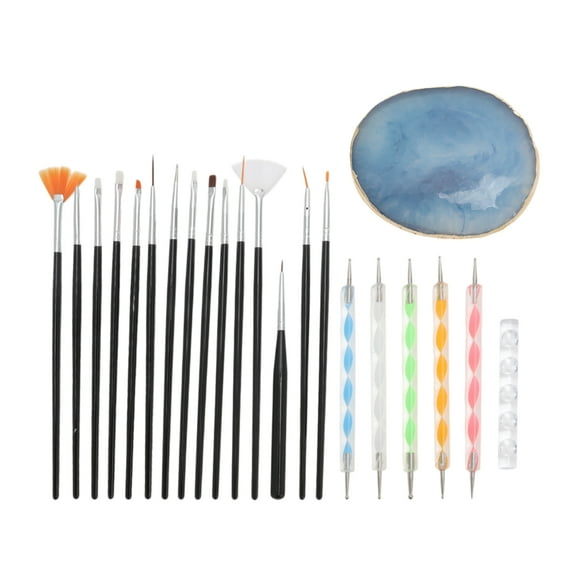 1 Set Portable Nail Art Palette for Women Blue