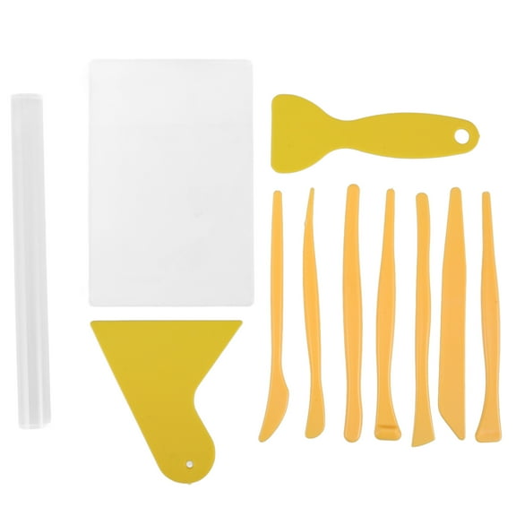 FONDOTIN Clay Modeling Tools Kit, 1 Set Assorted Colors for Pottery Sculpting, Carving, Scraping & Decorative Effects