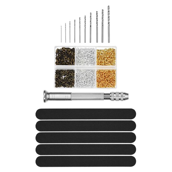 1 Set Precision Pin Vise Mini Twisting Drill Bits Hand Drill for Resin Crafts Makings