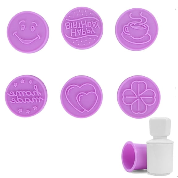 Silicone Cookie Stamp Set, Embossing Molds for Biscuit, Fondant and Cookie Decorating, TIKA
