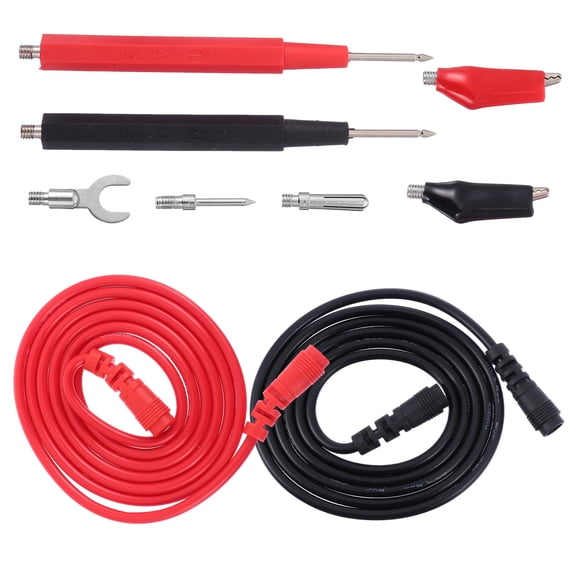 15-in-1 Multimeter Test Set with PVC Insulation and Metal Hook Probes for Accurate Electrical Measurements