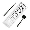 1 Set Professional Ctype Vision Chart Visual Eye Exam Chart Waterproof