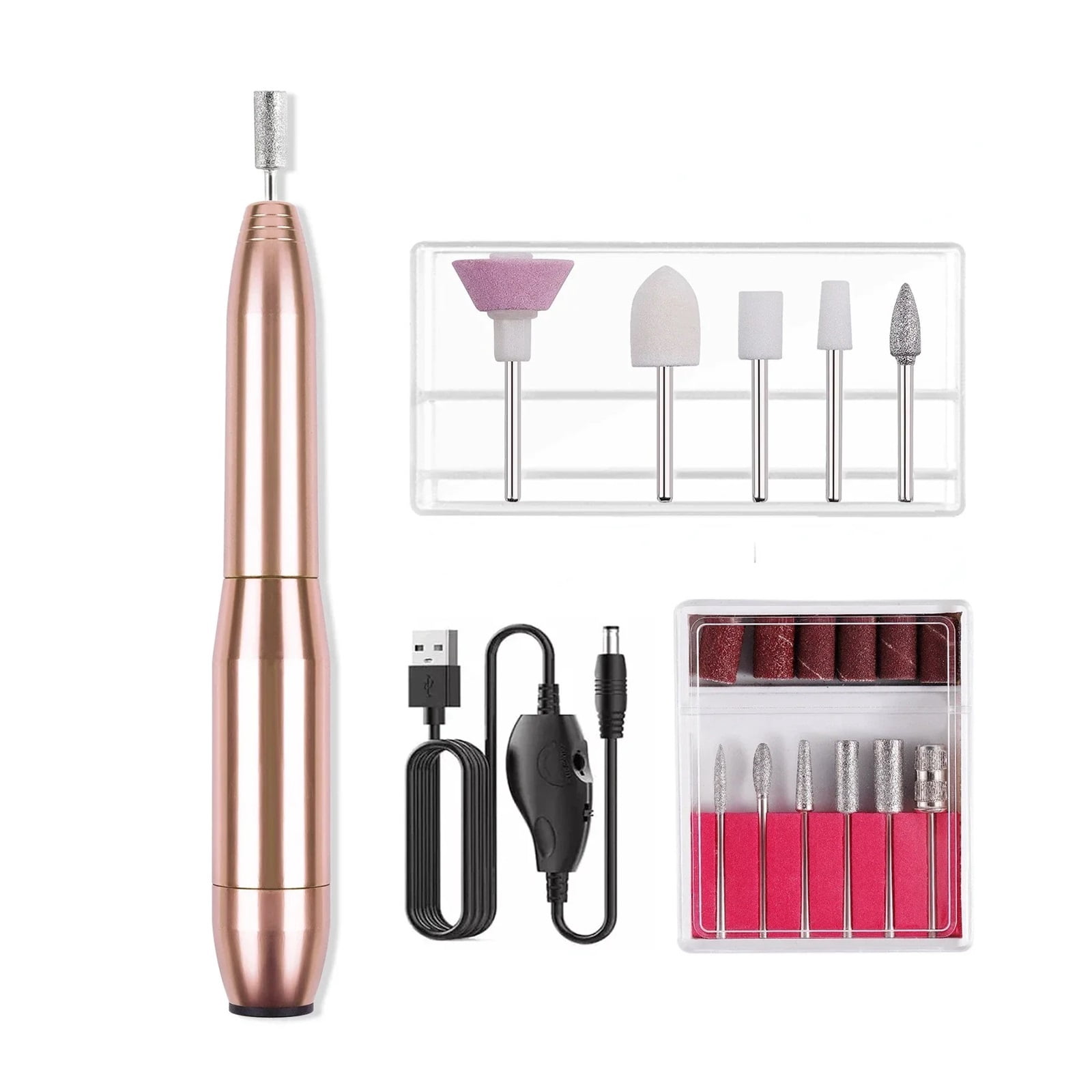1 Set Professional Electric Nail Drill Machine Manicure Machine Pedicure Drill Set Ceramic Nail File Nail Drill Equipment Tools