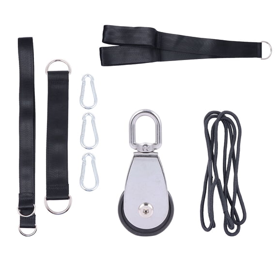 HOOWIFFY Loading Pulley System with Nylon Rope for Home, Travel, and Outdoor Use - 1 Set