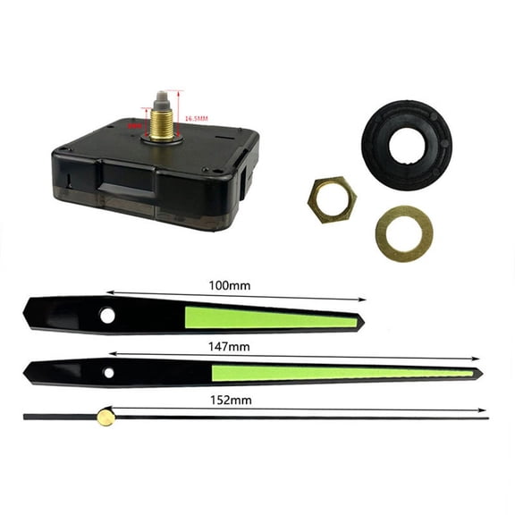 1 Set Quartz Clock Movement Mechanism Kit DIY Silent Wall Clock Movement Repair Work Table Long Shaft DIY Watches Repair Tools