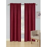 Color Psnel 1 Set R64 curtain blackout thermal rod pocket panel solid burgundy ...