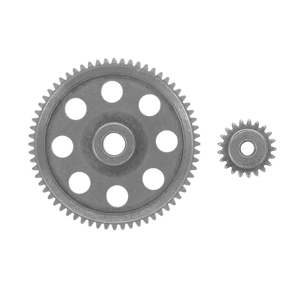 1 Set RC Main Gear Metal Gears 1:10 Scale Remote Control Crawler Gear Replacement (21T, 64T)
