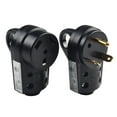 1 Set RV 30A Receptacle Plug Male&Female Power Cord End 125V Plug Set