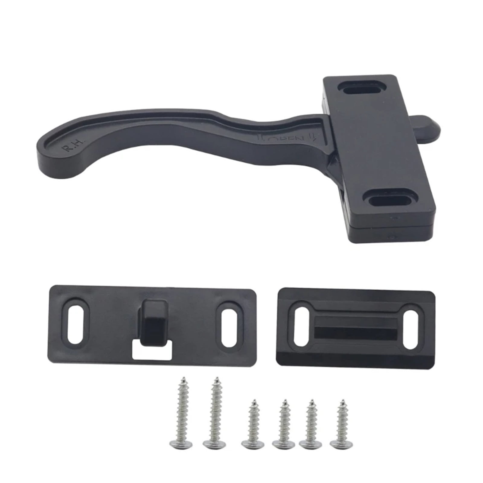 1 Set RV Screen Door Latch Right Hand Handle Kit Universal Motorhome Caravan Travel Trailer Camper Entry Door Hardware Accessory ,Easy to Setup