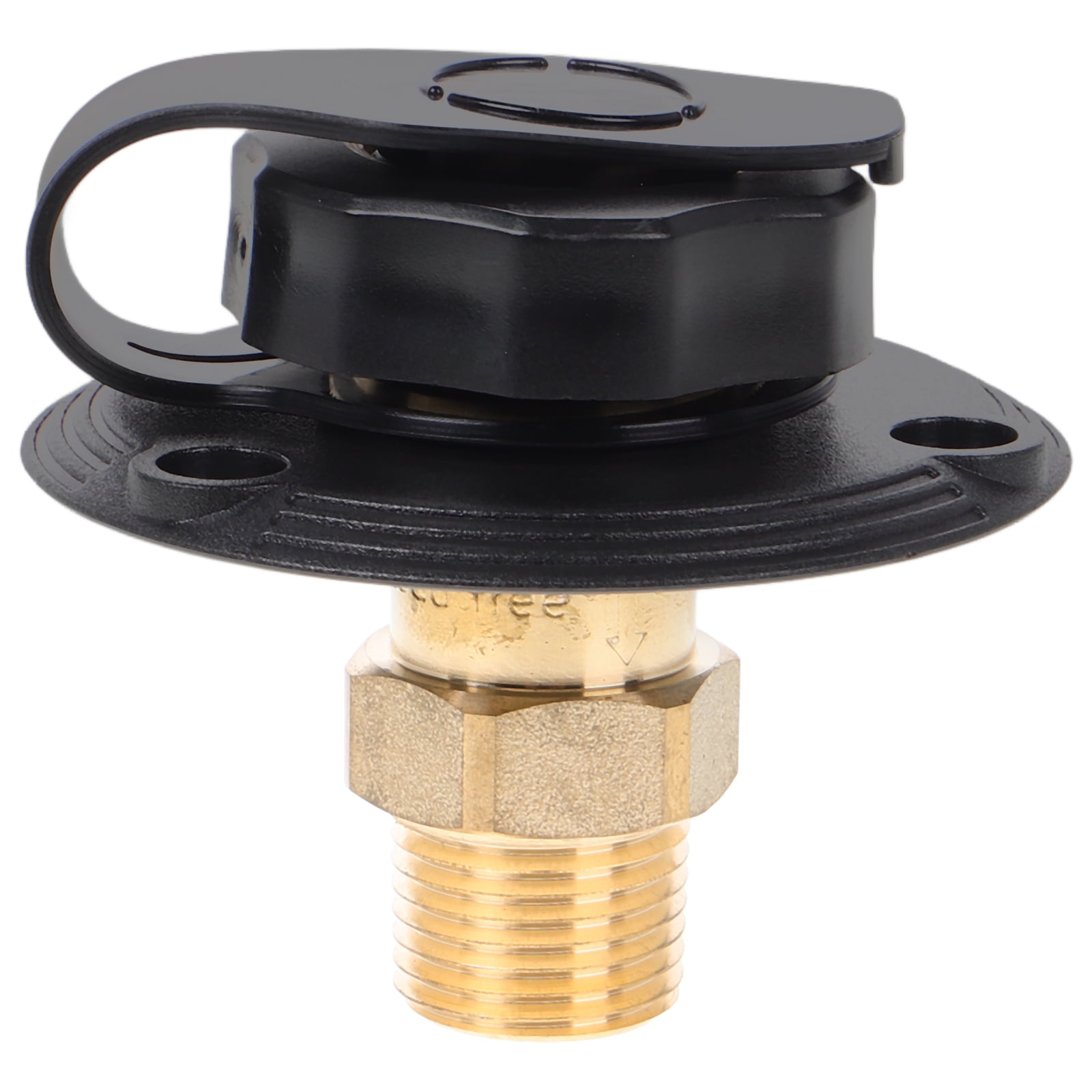 1 Set RV Water Inlet Assembly with Check Valves Fill Inlet with Screws for Camper Water Hookup Fresh Water Tank Cap Replacement