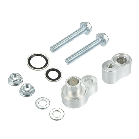Unique Bargains 1 Set Rear A/C Block Off Kit Line Terminator for Chevy Suburbans 2000-2013 Metal Silver Tone
