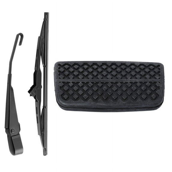 1 Set Rear Windshield Wiper Arm Set & 1 Pcs 46545-S1F-981 Rubber Car Clutch Pedal Pad Cover