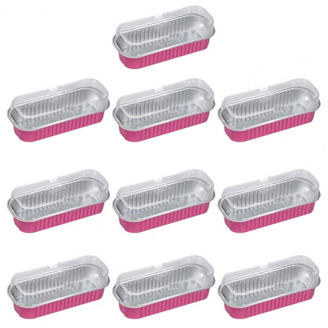 1 Set Rectangle Cake Pan Food Grade Disposable Muffin Baking Tins