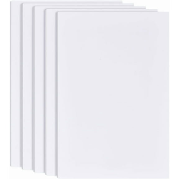 1 Set Rectangle PVC Foam Board Polyethylene PE Board for Sand Table Presentaions Art Projects White 300x200x6mm 5pcs/set