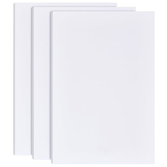 1 Set Rectangle PVC Foam Board Polyethylene PE Board for Sand Table Presentaions Art Projects White 300x200x8mm 3pcs/set
