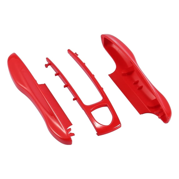 1 Set Red Painted Key Cover Fob Shell Cover Case Replacement for Porsche Panamera Cayenne Taycan