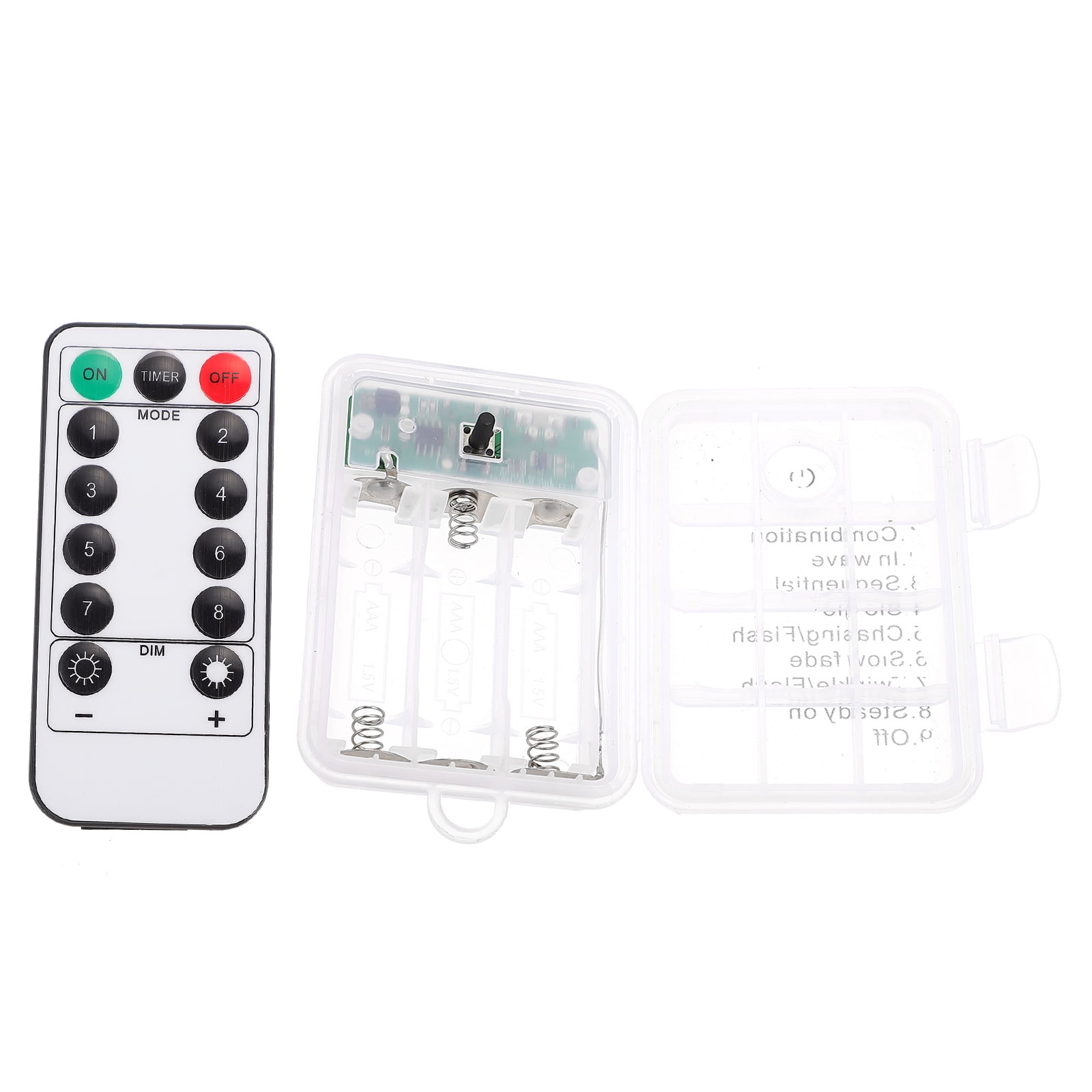 DOITOOL 7-Pack USB/Battery Box For String Lights - Remote Control, 8 Modes, Power Supply Holder