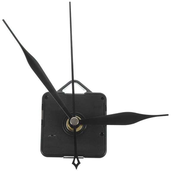 Worgeous Durable Plastic Clock Mechanism for Replacement DIY Clock Kit Black Battery Operated 1 Set