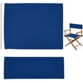 thumbnail image 1 of 1 Set Replacement Seat Cover for Directors Chair Marine Blue Directors Chair Cloth Cover Canvas Seat and Back Kit with Wood Stick for Folding Casual Seat Makeup Chair Home Garden Outdoors, 1 of 9