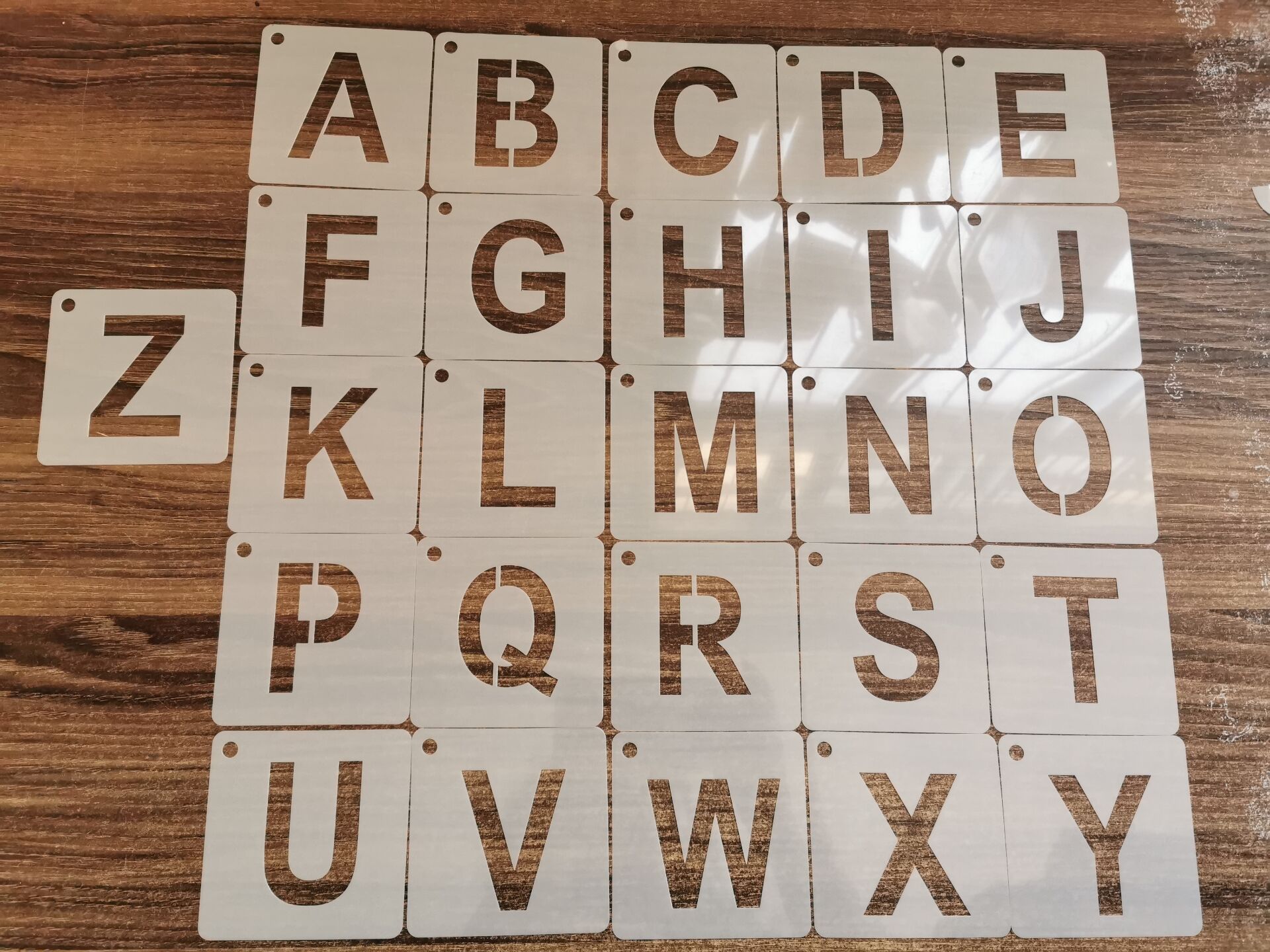 1 Set Reusable Letter Stencils For Painting A Z Alphabet Stencil 1 Set Reusable Letter Stencils For Painting A Z Alphabet Stencil