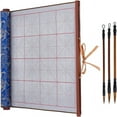 thumbnail image 1 of 1 Set Reusable Water Writing Magic Cloth No Ink Chinese calligraphy Set 3pcs Traditional Calligraphy Writing Brushes Pens Chinese Calligraphy Paper for Beginners Practice Chinese, 1 of 7