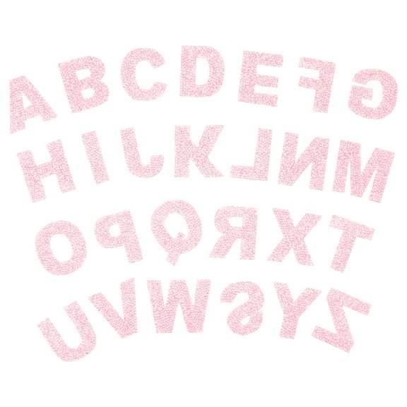 1 Set Rhinestone Embroidery Patches 26 Alphabet Shaped Applique Patches