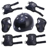 1 Set Riding Outdoor Protector Cycling Skateboard Protective Gear Knee Pad Elbow Pads Sports Protective Pads Black, 1pc , 7pcs Protective Gears
