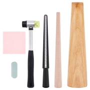 1 Set Ring Bracelet Sizer Measuring Tool Bangle Ring Enlarger Stick Mandrel Sizer Tool with Double-Faced Soft Plastic Mallet Jewelry Sizing Tool and