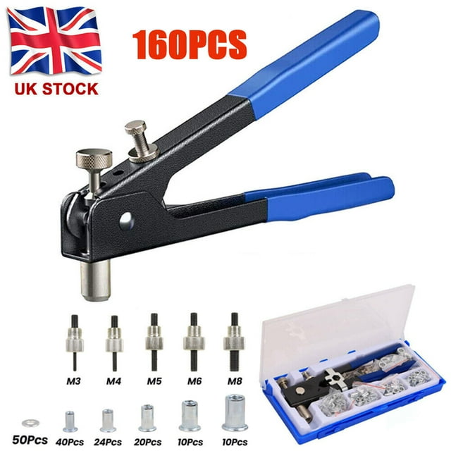 1 Set Rivet Tool Kit Hand Riveter Set Manual Hand Riveter Kit Rivet