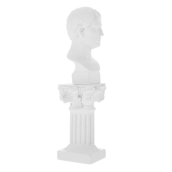 1 Set Roman Column Resin Statue Greek Statue Resin Sculpture Home Table Decoration